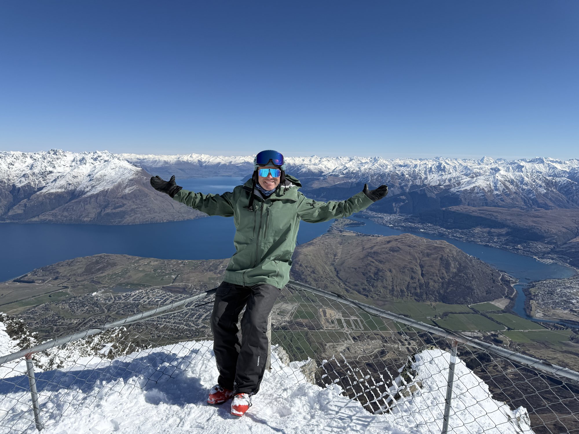 Ash Johns on a Southern Alps summit